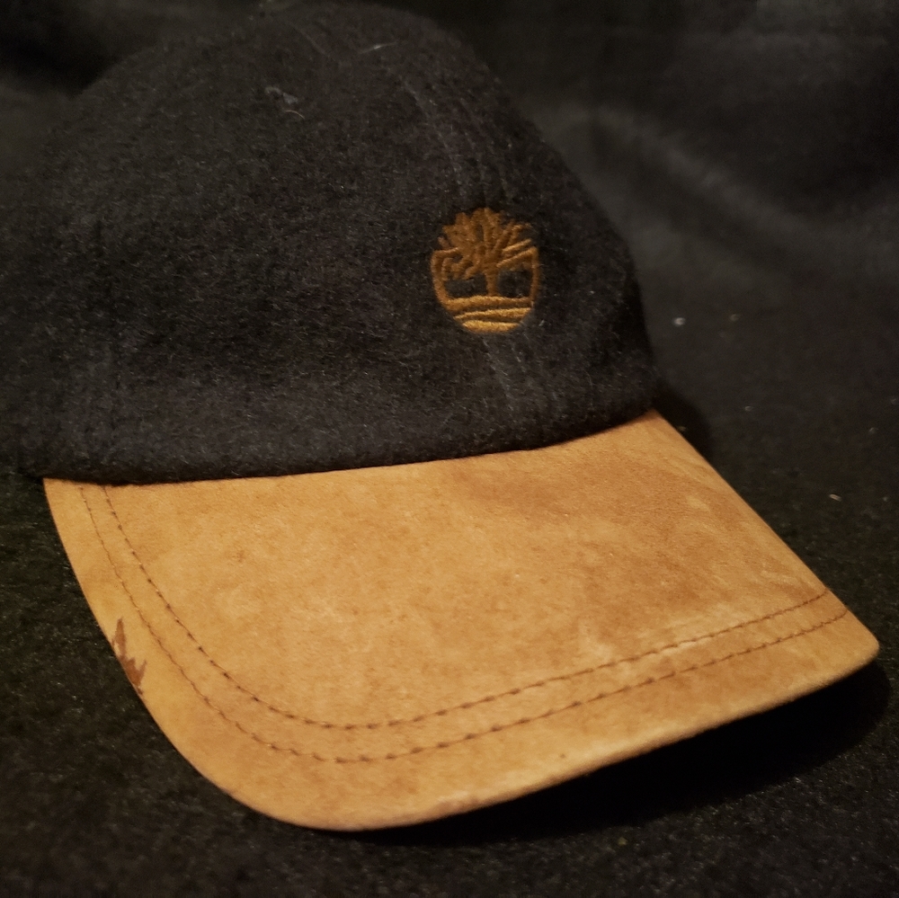 TIMBERLAND WOOL AND LEATHER HAT STRAPBACK